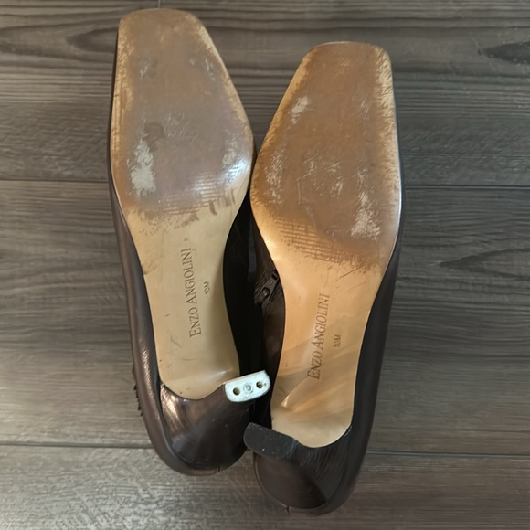 Brown Booties (one bootie is missing the bottom of the heel tap- see pictures) - Picture 4 of 4